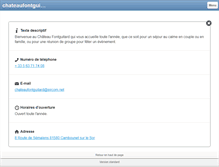 Tablet Screenshot of chateaufontguitard.fr
